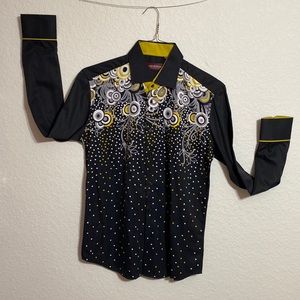 LEO MONTERO LONG SLEEVE BUTTON DOWN MULTI COLORED SHIRT